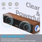 Computer Speakers wooden Multimedia Digital Speaker usb Powered 3 5mm Aux Pc    