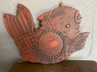 Antique Japanese Buddhist Wooden Fish Drum Large Gyoban Kaiban Mokugyo 20 8 Inch