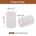 8 Pcs Silicone Cabinet Handle Corner Guards  Round Handle Protector  Frosted