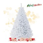 6ft White Christmas Tree Classic Pine Tree Pvc Material Thicken Tips white 