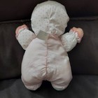 Playskool My Very First Soft Baby Doll Pink Satin Plush Toy Lovey 1999 12 