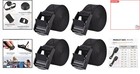 Heavy Duty Nylon Cinch Tie Down Straps - 4 Pack For Secure Cargo   Gear