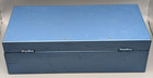 Vintage Blue Metal Combination Lock Box Cash Money Storage Safe 3-digit Dial