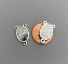Lot 3 Baptism Baby Rosary Center Centerpiece Italy Rosaries Parts E157 Silver