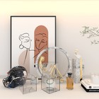 Baseball Display Case 4 Pack Uv Protected Acrylic Square Baseball Holder Clear