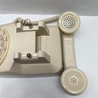 Vintage Rotary Phone Beige Tabletop Western Electric Bell Systems 500dm