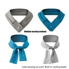 1x Cooling Neck Bandana With Button Cooling Scarf Neck Band For Heat Relief
