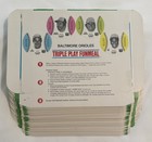 Vintage-burger Chef 1977 Triple Play Funmeal Complete Set Of 24 Trays 216 Discs
