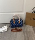 New Coach  Mini Rowan Crossbody Bag Signature Denim Natural Cy742 Outlet