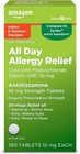 Cetirizine Hydrochloride 10mg Allergy Tablets - 24 Hour Relief  365 Count Bottle
