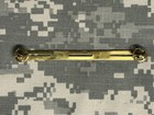 Us Military Ribbon Brass Bar Holder Medal Mount Rack Holds 3 Ribbons