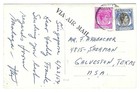 Singapore Malaya 1954 Photo Card Of Adelphi Hotel Singapore To Calveston Texas