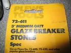 Plews Tools 3  Medium Grit Glaze Breaker Hone Honing Stones Pt   72-611