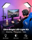 2-pack Led Video Light Kit  3000-6500k Dimmable Photography Studio Lights Wit   
