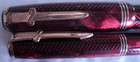 Parker Red Royal Challenger Fountain Pen And Pencil With Sword Clips