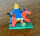 Vintage Scandinavian Swedish Wooden Dala Horse Figurine Sweden
