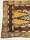 New Vtg Museum Quality Extra Fine  Handmade Fiji Bark Tapa Cloth Tiki 18 x12  