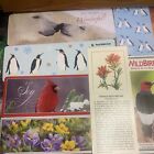 Vintage Bookmarks Lot Of 11 Birds Peacock Floral Bears