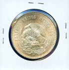 1948 Mexico 5 Peso Cuauht  moc Silver Coin  56 Bu Ms