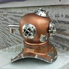 Vintage Antique Brass Scuba Deep Sea Diving Divers Helmet Mark V U s Navy Gift
