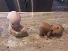 Vtg Kewpie Great Condition Lot Of 7 I Love The Irish  Black Kewipe Tumbling Plus