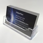 Clear Acrylic Business Card Holder -  styrene  Plastic Free Shipping