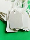 Blank White Price Tags Size  3 String Strung Jewelry Merchandise   1 1 4  X 7 8 