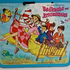 Disney Bedknobs And Broomsticks Metal Lunchbox Blue 1971 Vintage