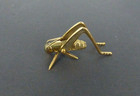 Good Luck Metal Cricket Figurine Fireplace Hearth Solid Brass Insect Grasshopper