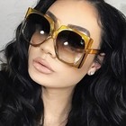 Fashion Oversized Square Sunglasses Women Big Frame Outdoor Shades Glasses Gafas