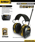 Dewalt Dpg15 Am fm Aux Connection Hearing Protector Electronic Ear Muffs Nrr 25