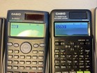 Lot Of 7 Casio-fx-300es Plus  Fx-300es  Fx-115es Plus   Covers  1 Missing 