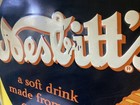 Vintage Nesbitt s Of California Orange Soda Tin Advertising Sign   Original