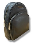 Michael Kors Abbey Medium Pebbled Leather Backpack Black Mk Signature Bag