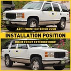 Front Exterior Door Handle W  Lock Cylinder For Chevrolet C1500 Gmc K1500 95-00 