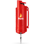 6 Pack Burn Pepper Spray Keychain 0 5oz Police Strength Self Defense Oc Red