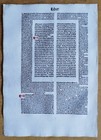 Josua - Original Incunable Leaf Biblia Latina Koberger Folio - 1487  d 