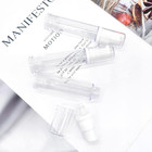 3pcs Empty Airless Pump Bottle Refillable Clear Travel Lotion Containers Vacuum