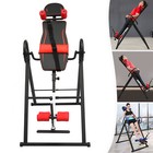 Foldable Gravity Fitness Inversion Table Teeter Machine Therapy Back Pain Relief