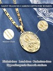 Patron Saint Medals Pendant Necklaces Protection Necklace For Women Gold