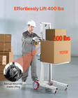 Vevor Material Lift Winch Stacker 400 Lbs Capacity Pallet Truck Dolly 51 1 In