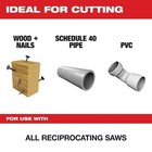 Milwaukee Tool 48-00-8706 The Wrecker Multi-material Sawzall Blade 9  7 11tpi