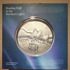 2022 Howling Wolf Northern Lights Silver Copper 2oz 999 10000 Francs Chad Coin