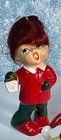4- Vtg Napco Christmas Pixie Elfs Figurines 50s