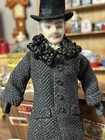 Vintage Artisan Miniature Dollhouse Porcelain Gentleman Doll 1 12 Scale  read 