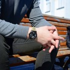 Citizen Eco-drive Men s Aviator Black Dial Sports Bm8476-23e Watch - Brand New