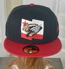 New Era Milb Fresno Grizzlies    grizzly Bear Roar    59fifty Black Fitted Hat 7 1 4