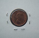 Red Uncirculated 1956 Canada Maple Leaf One Cent Coin Free Shipping