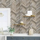 Jeweluck Wood Shiplap Peel And Stick 17 7  X 118 1   B 