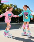 Sportneer 4 Size Adjustable Inline Skates For Girls  Kids Inline Skates Size    